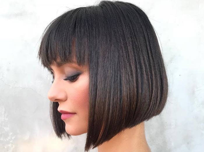 Bob with Bangs - Short Hairstyles For Women With Thick Hair
